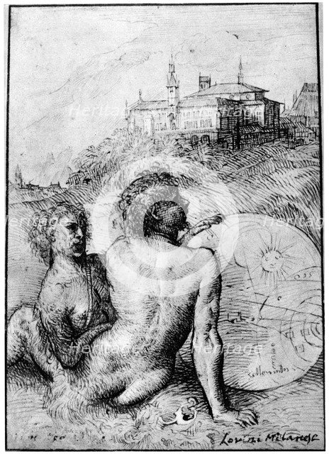 'Landscape with Satyrs', c1512, (1937). Artist: Titian