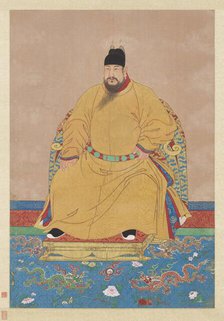 Portrait of the Hongxi Emperor (1378-1425). Creator: Chinese Master.