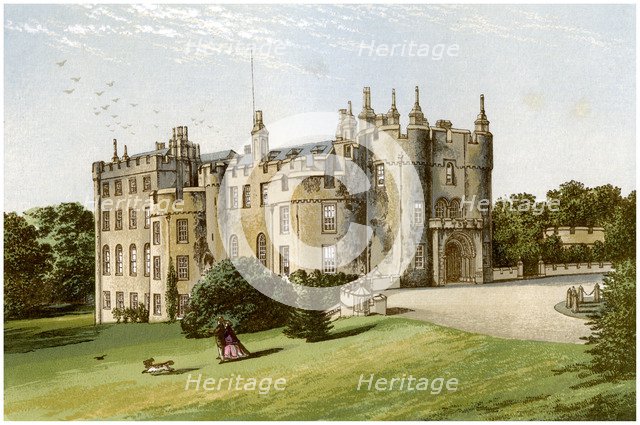 Picton Castle, Pembrokeshire, Wales, home of the Phillips family, c1880. Artist: Unknown
