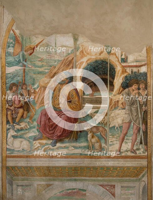 The Dream of Joachim, 1491. Creator: Gozzoli; Benozzo (ca 1420-1497).