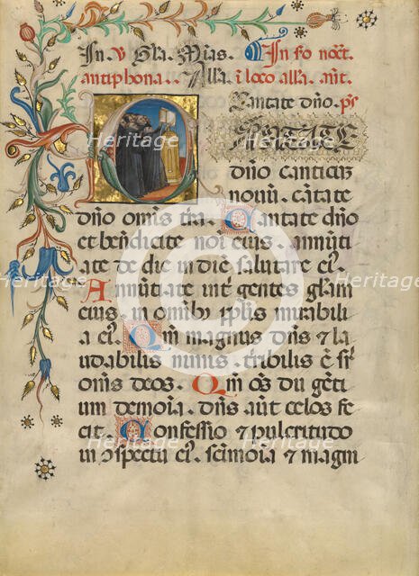 Five Leaves from a Noted Breviary, about 1420. Creator: Unknown.