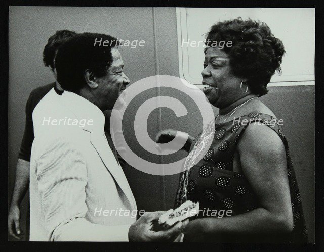 Illinois Jacquet and Sarah Vaughan, Capital Radio Jazz Festival, Knebworth, Hertfordshire, 1981. Artist: Denis Williams