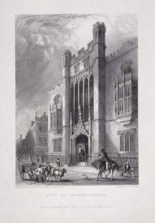 City of London School, London, 1837. Artist: John Woods