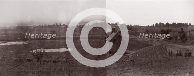 Looking Towards Marye's Heights, Fredericksburg, 1864. Creator: Andrew Joseph Russell.