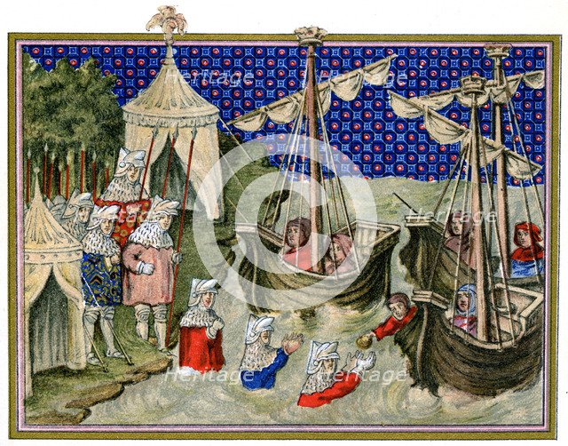 Ships bringing provisions to the English host, Richard II's campaign in Ireland, 1399, (1893). Artist: Unknown