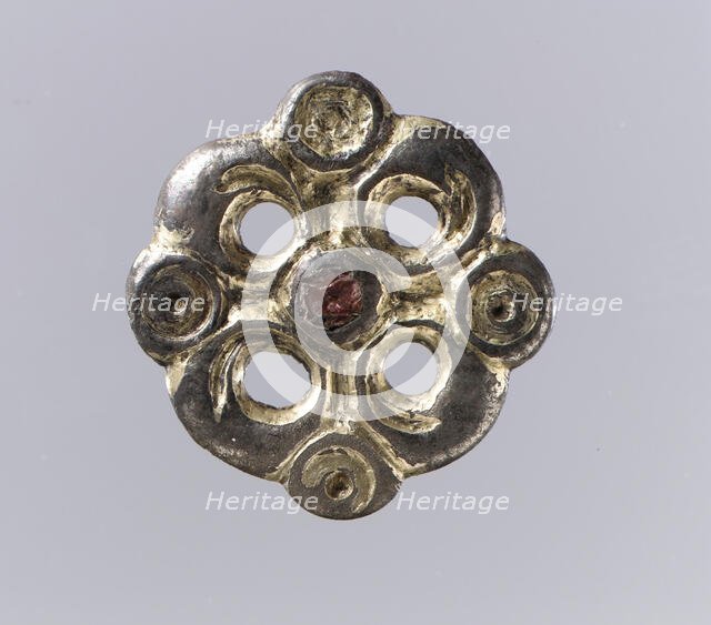 Openwork Rosette Brooch, Frankish, 6th century. Creator: Unknown.