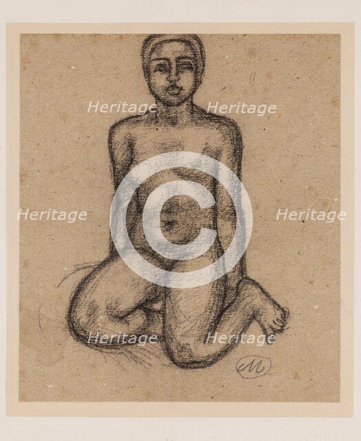 Nude, between 1861 and 1944. Creator: Aristide Maillol.