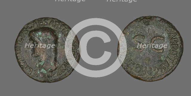 As (Coin) Portraying Germanicus, 39-41. Creator: Unknown.