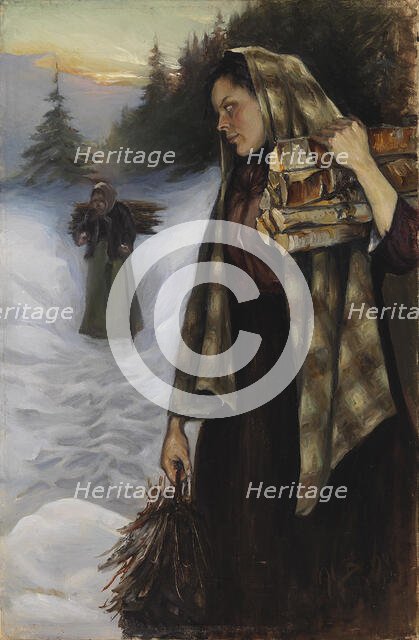 Wood Gatherers, 1901. Creator: Helmi Biese.