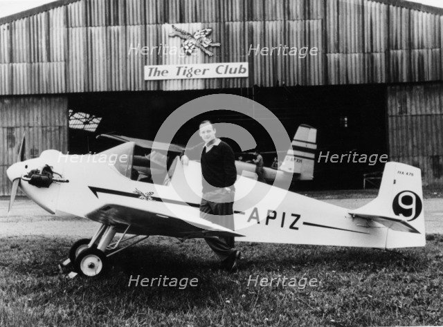 Donald Campbell at The Tiger Club, Redhill, Surrey, 1960.  Creator: Unknown.