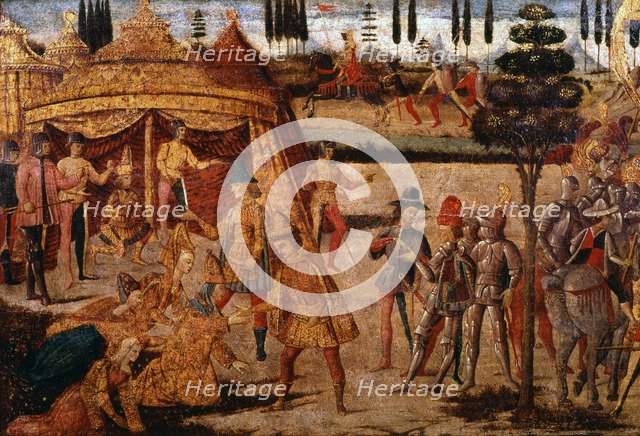 Alexander the Great visits Darius, 4th century BC, (15th century). Artist: Unknown