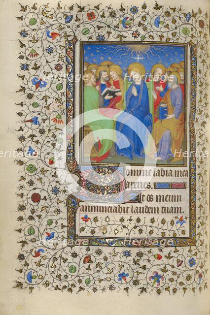 Pentecost; Book of Hours, about 1415-1420. Creators: Boucicaut Master, Workshop of the Boucicaut Master.