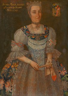 Portrait of Anna Maria Horvath-Stancic de Gradez, 1749. Creator: Ján Gottlieb Kramer.