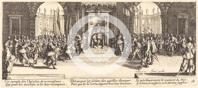 Distribution of Rewards, c. 1633. Creator: Jacques Callot.