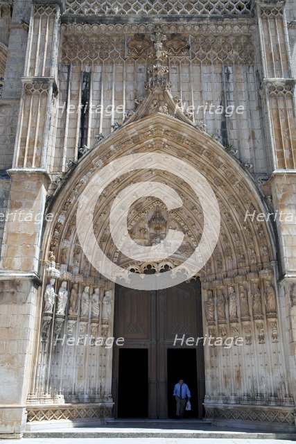 Main door, Monastery of Batalha, Batalha, Portugal, 2009. Artist: Samuel Magal