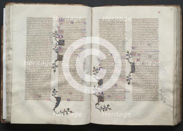 The Gotha Missal: Fol. 39v, Text, c. 1375. Creator: Master of the Boqueteaux (French); Workshop, and.