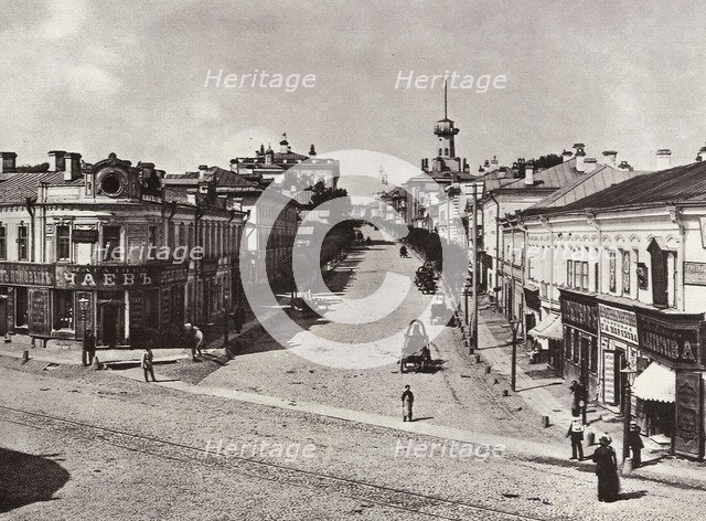 Novaya Basmannaya Street, Moscow, Russia, 1880s. Artist: Unknown