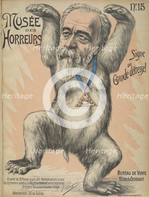 Musée des Horreurs (Gallery of Horrors): Henri Brisson, 1899. Creator: Lenepveu, Victor (active End of 19th century).