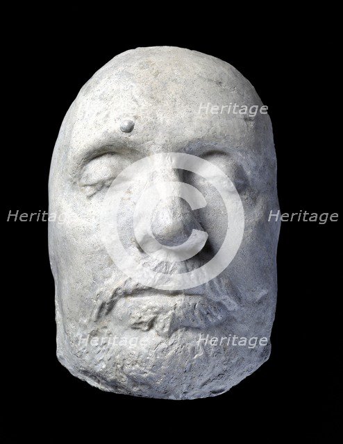 Oliver Cromwell's death mask, c17th century. Artist: Unknown.