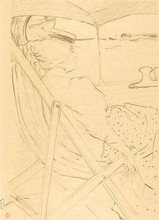 The Passenger from Cabin 54 - Sailing in a Yacht (La passagère du 54 - Promenade...), 1896. Creator: Henri de Toulouse-Lautrec.