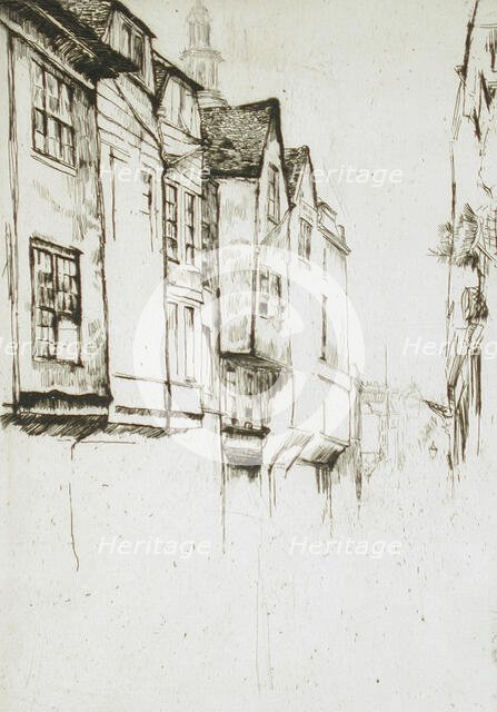Wych Street, 1877. Creator: James Abbott McNeill Whistler.