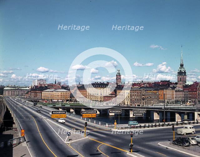 Central bridge, Stockholm, Sweden, 1960s.
 Creator: Unknown.