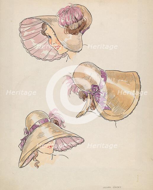 Bonnet, c. 1936. Creator: Lillian Causey.