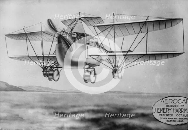 J.E. Harriman's Aerocar, 1910 or 1911. Creator: Bain News Service.