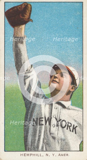 Hemphill, New York, American League, from the White Border series (T206) for the Americ..., 1909-11. Creator: American Tobacco Company.
