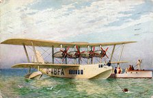 Imperial Airways Flying Boat 'Scipio', 1934. Creator: C.T. Howard.