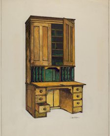 Cupboard, c. 1937. Creator: Florence Truelson.