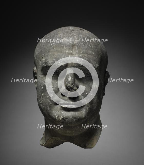 Portrait Head of a Priest of Isis, 100-200. Creator: Unknown.