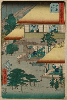 Ishibe, from the series "Fifty-Three Stations of the Tokaido”, 1855. Creator: Ando Hiroshige.