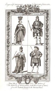 English Kings with coats of Arms Published by Alexander Hogg. Artist: Alex Hogg
