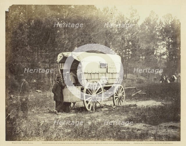 Field Telegraph, Battery Wagon, September 1864. Creator: David Knox.