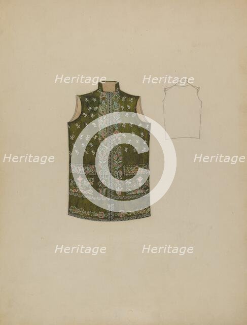 Waistcoat, 1935/1942. Creator: Rosalia Lane.