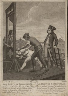 The execution of Robespierre on 28 July 1794, 1794.
