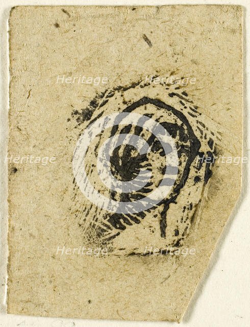 Sketches, Fragment: Head of a Woman Wearing a Kerchief, after 1863. Creator: Jean Francois Millet.