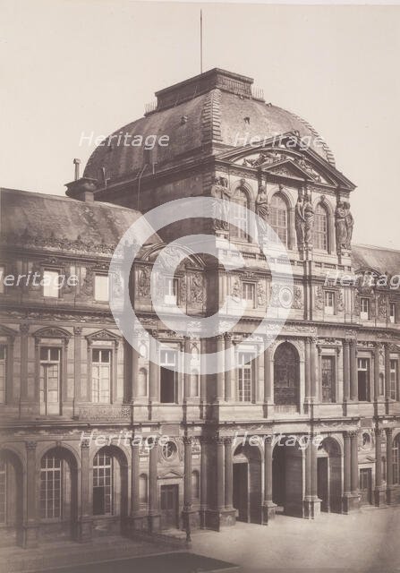 Pavillon de l'Horloge, Louvre, 1852-53. Creator: Edouard Baldus.