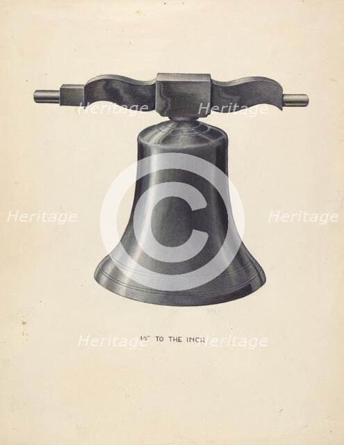 Bell - From Swedish Church, c. 1936. Creator: Wellington Blewett.