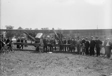 Curtiss Airplane Tests And Demonstrations; Twin Engine Biplane, Potomac Park, 1916. Creator: Harris & Ewing.