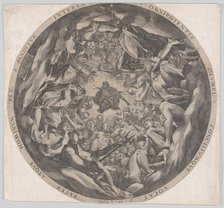 Concourse of the Gods on Mount Olympus, 1565. Creator: Cornelis Cort.