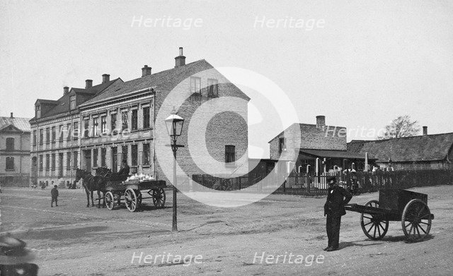 Street scene, Landskrona, Sweden, 1900. Artist: Borg Mesch