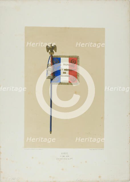 Standard: Louis Napoleon to the 5th Dragoon Regiment, May 10, 1852. Creator: Auguste Raffet.