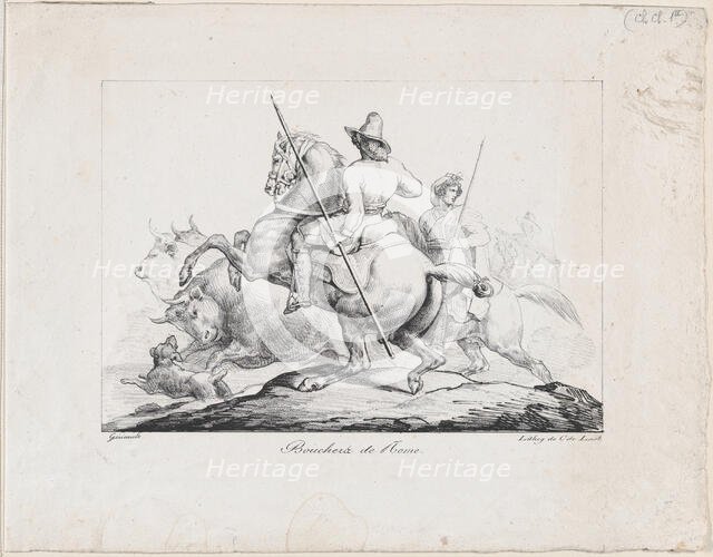 Bouchers de Rome, 1817. Creator: Theodore Gericault.