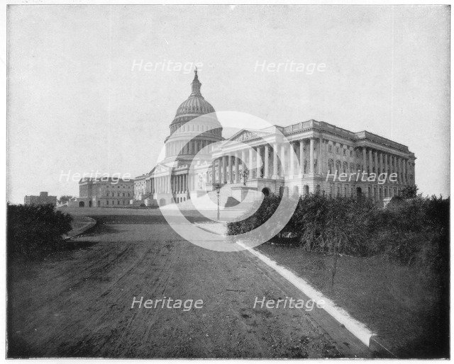 The Capitol, Washington DC, late 19th century. Artist: John L Stoddard