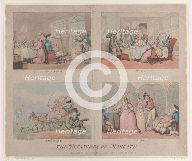 The Pleasures of Margate, July 25, 1800., July 25, 1800. Creator: Thomas Rowlandson.