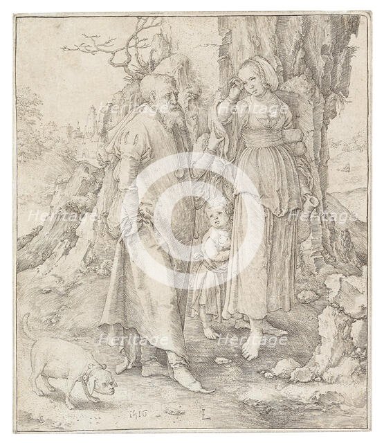 The Repudiation of Hagar, 1516. Creator: Leyden, Lucas, van (1489/94-1533).