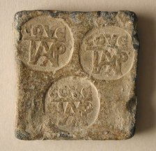Lead Ingot with Monograms, Byzantine, 6th century. Creator: Unknown.
