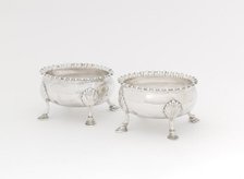 Pair of Salts, 1765/85. Creator: Thomas Shields.